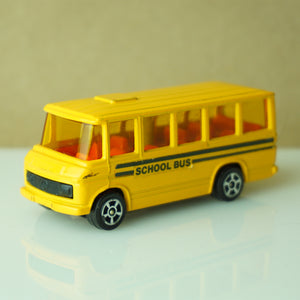 Vintage Diecast CORGI JUNIOR'S Mercedes-Benz Yellow School Bus. Made in Gt. Britain.