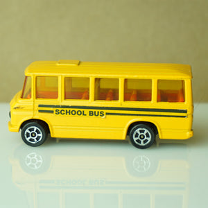 Vintage Diecast CORGI JUNIOR'S Mercedes-Benz Yellow School Bus. Made in Gt. Britain.