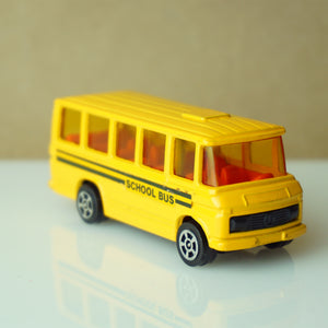 Vintage Diecast CORGI JUNIOR'S Mercedes-Benz Yellow School Bus. Made in Gt. Britain.