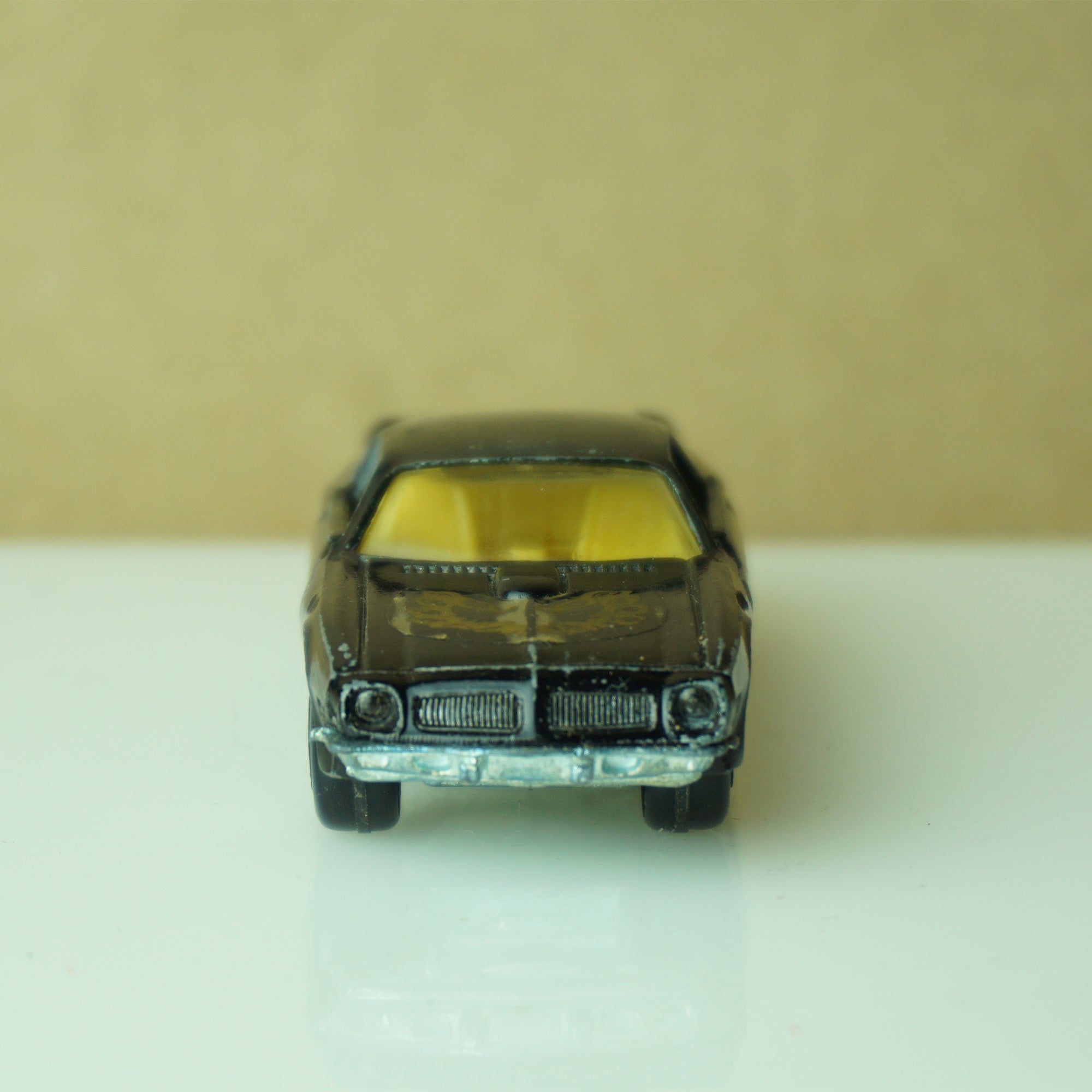 1976 Vintage Diecast ERTL Smokey and the Bandit Black & Yellow Pontiac Firebird Trans-Am Car. Made in Hong Kong.