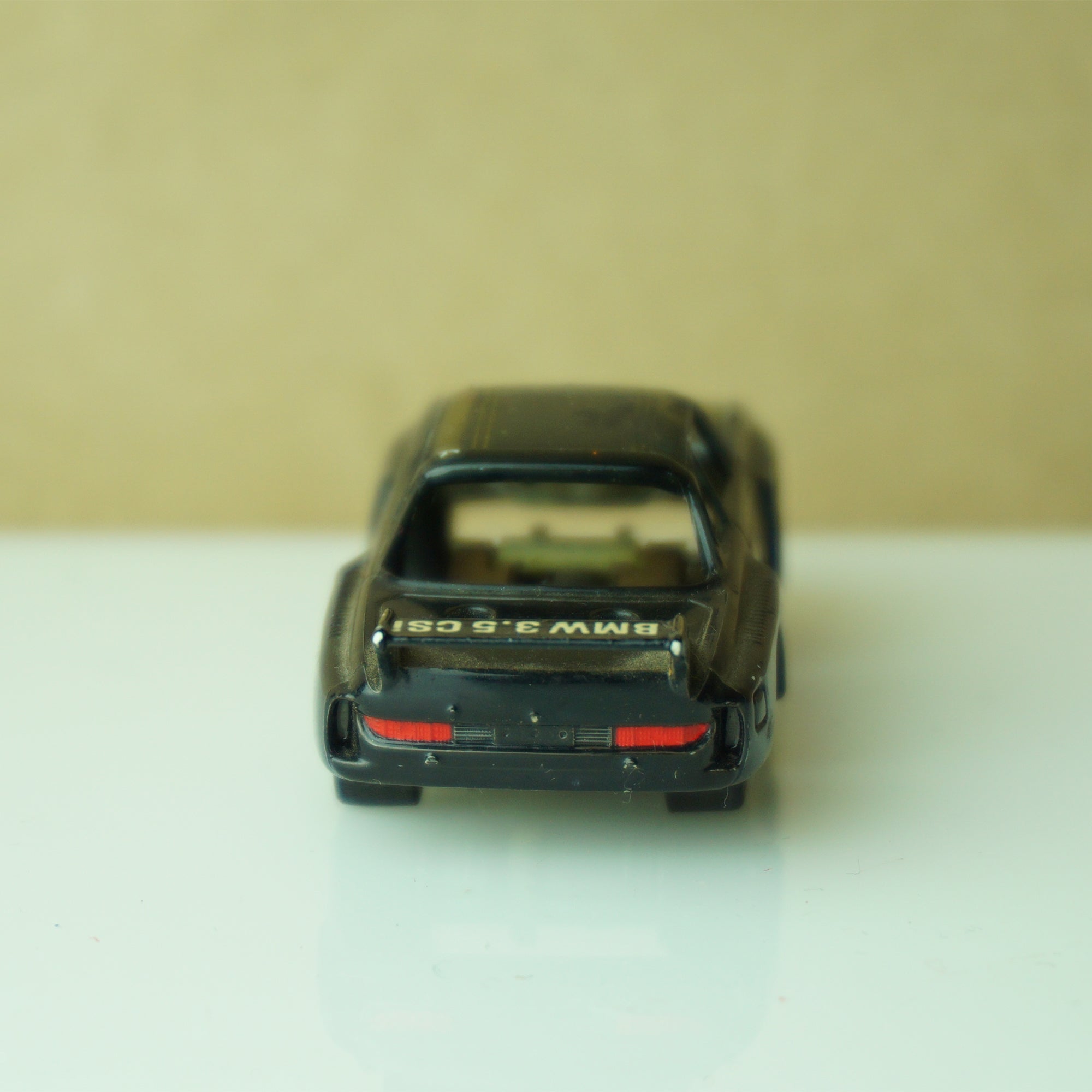 Vintage TYCO BMW 3.5 CSI #25 Stripes Black and Gold Slot Car. Made in Hong Kong.