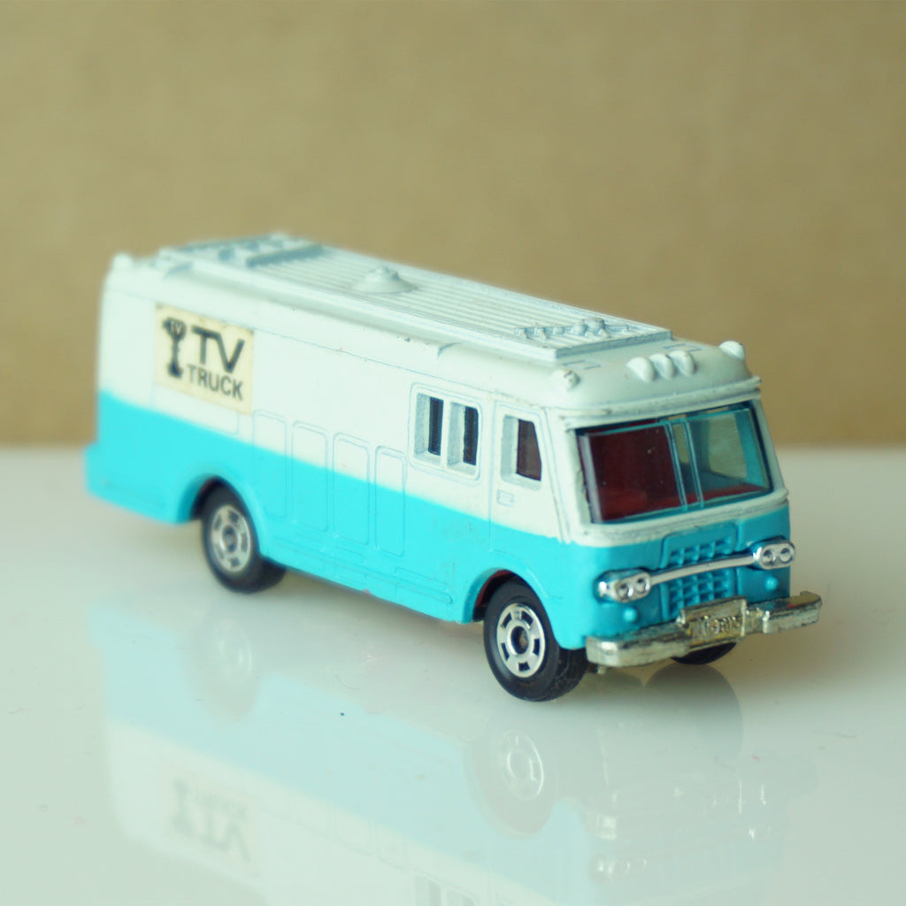 1975 Vintage Diecast TOMICA TOMY TV Truck Bus No. Made in Japan.