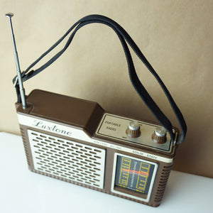 1970s Vintage LUXTONE 1278 Brown Radio w/ Bluetooth Tech. British Design.