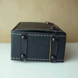 1960s Vintage AUDITION 19 Solid State Battery/Electric Radio w/ Black Leather Case