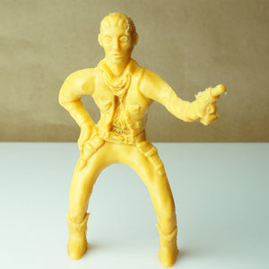 1950s Vintage PAYTON 😊 6" Large Western Yellow Plastic Cowboy Action Figure Toy