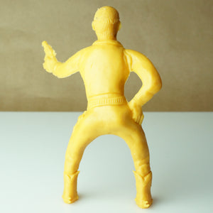 1950s Vintage PAYTON 😊 6" Large Western Yellow Plastic Cowboy Action Figure Toy