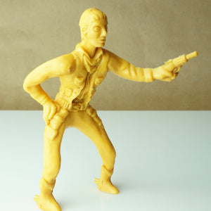 1950s Vintage PAYTON 😊 6" Large Western Yellow Plastic Cowboy Action Figure Toy