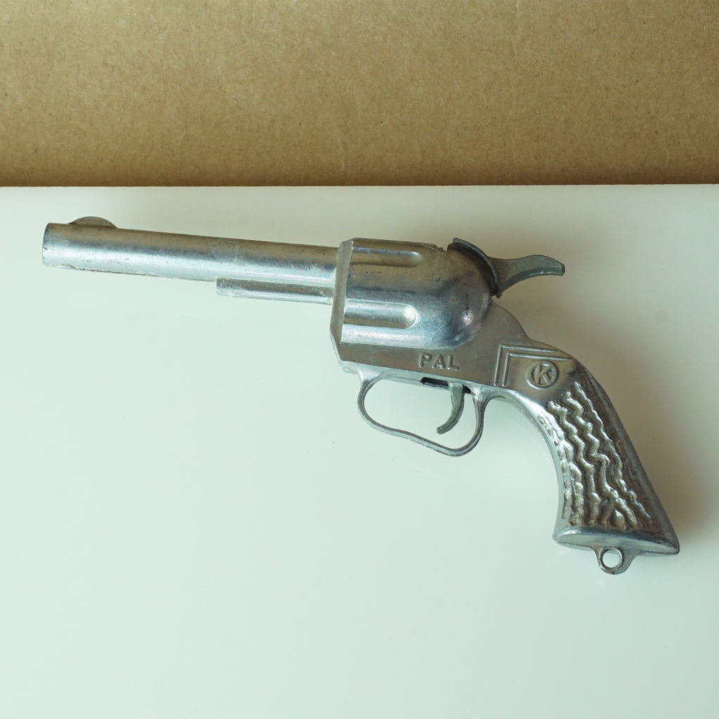 1950s Vintage 6" Diecast KILGORE K PAL Paper Popper, Single Shot Cap Pistol. Made In USA.