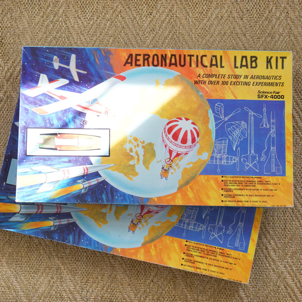 2 Vintage TANDY CORP Lab Kit FFX-4000 Plane Rocket Experiments. Cat #28-196.