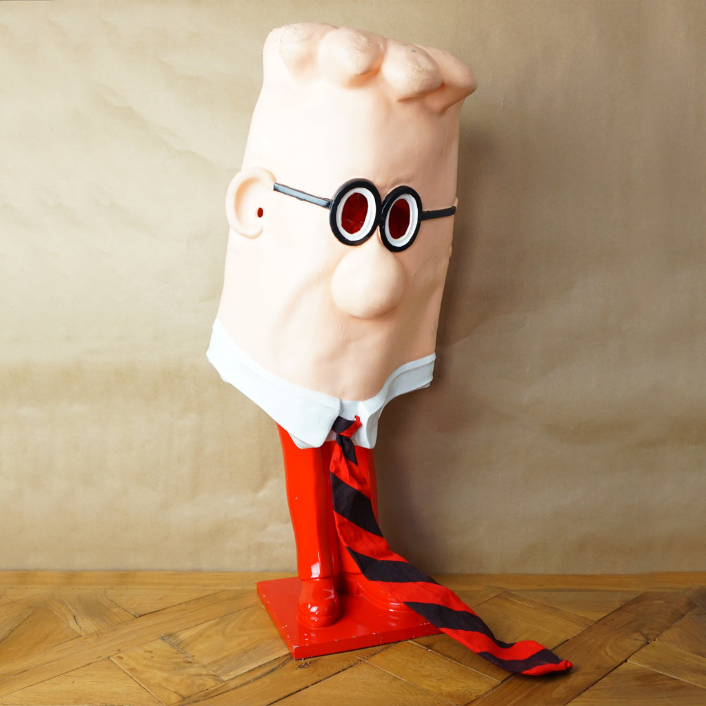 1990s Vintage DILBERT Halloween/ Purim Costume Rubber Mask