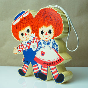 1973 Vintage BOBBS MERRILL Raggedy Ann & Andy "I Love You" AM Radio