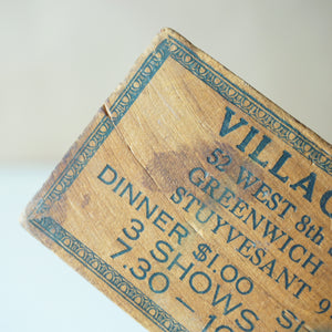 1950s Vintage VILLAGE BARN Wooden Advertising Clapper, Country Music Program.