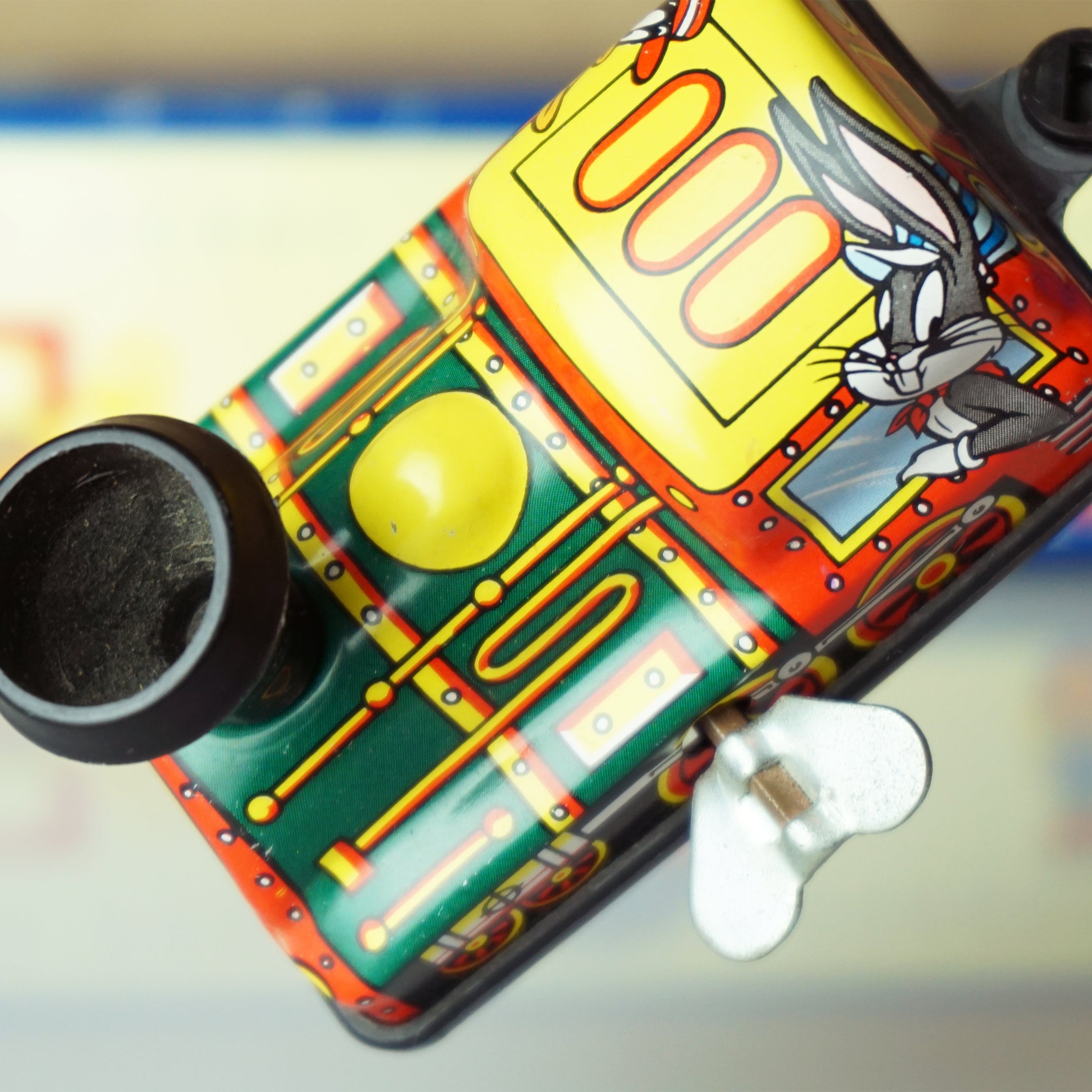 1993 Vintage Tin Litho WARNER BROS Looner Tunes Express Train Wind-up Toy
