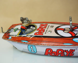 Popeye tin speedboat outlet
