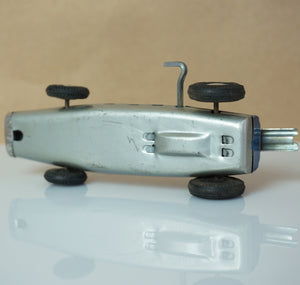 Vintage Tin Litho TAKATOKU (T.T Japan) Challenger Wind-up Indie Race Car #36