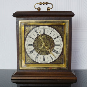 Vintage Antique ADOLF JERGER 6" Mantel Alarm Clock. Made in West Germany.