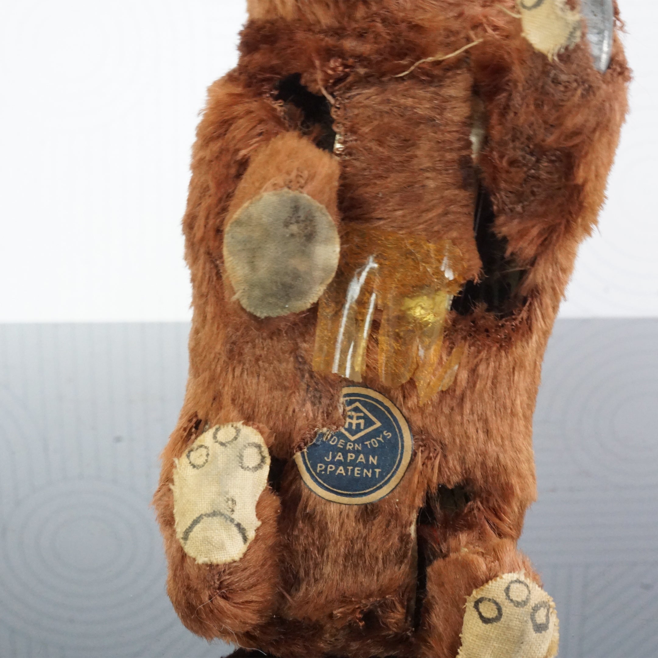 1950s Vintage MODERN TOYS Wind-up Walking Lovely Bear. Made in Japan.