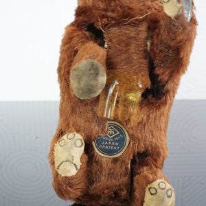 1950s Vintage MODERN TOYS Wind-up Walking Lovely Bear. Made in Japan.