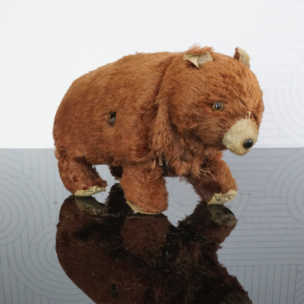 1950s Vintage MODERN TOYS Wind-up Walking Lovely Bear. Made in Japan.