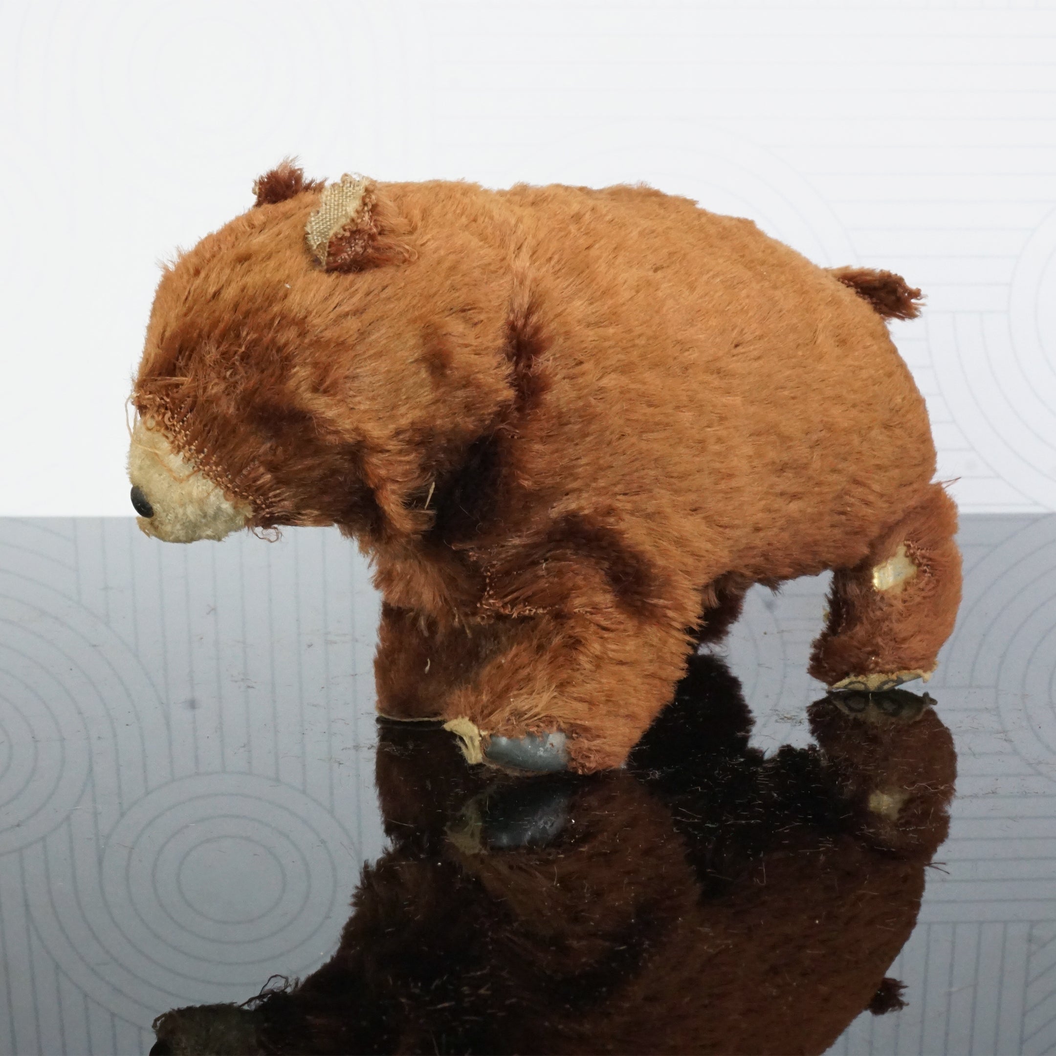 1950s Vintage MODERN TOYS Wind-up Walking Lovely Bear. Made in Japan.
