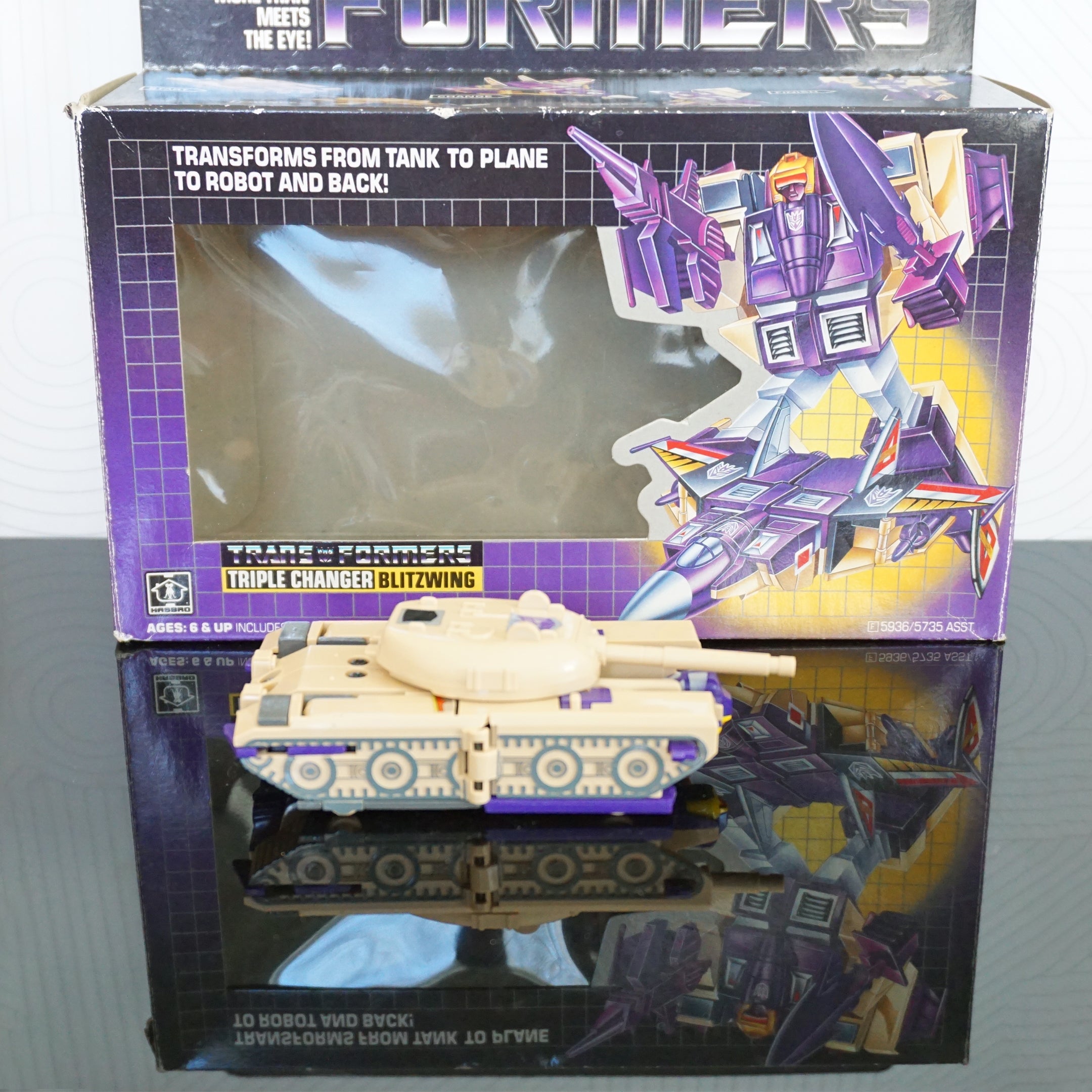 1985 Vintage HASBRO TAKARA Transformer G1 Triple Changers Blitzwing Decepticon