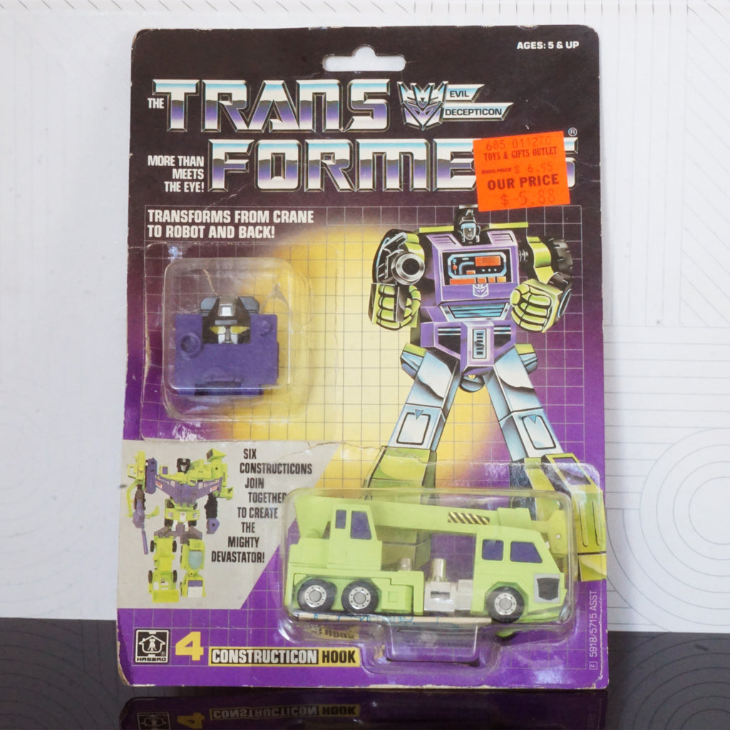 1984 Vintage HASBRO TAKARA Transformer G1 Devastator Constructicon: Hook