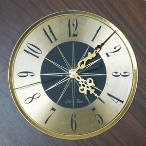 1960s MCM Vintage SETH THOMAS Floating Diamond Wall Clock. Model: E627-000