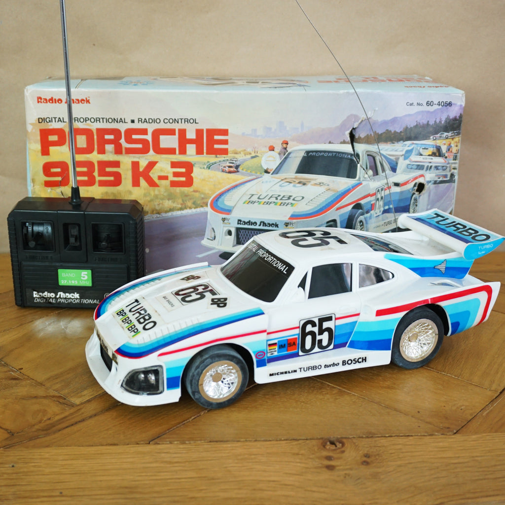 1985 Vintage Tandy/ Radio Shack PORSCHE 935 K-3 RC Car No. 60-4056