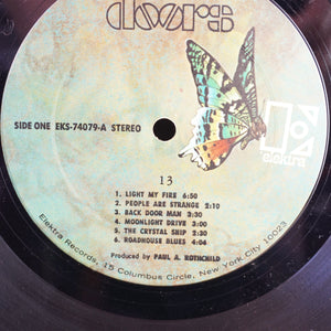 1970 Vintage E Elektra Records THE DOORS 13 Thirteen Greatest Hits Vinyl. NYC.