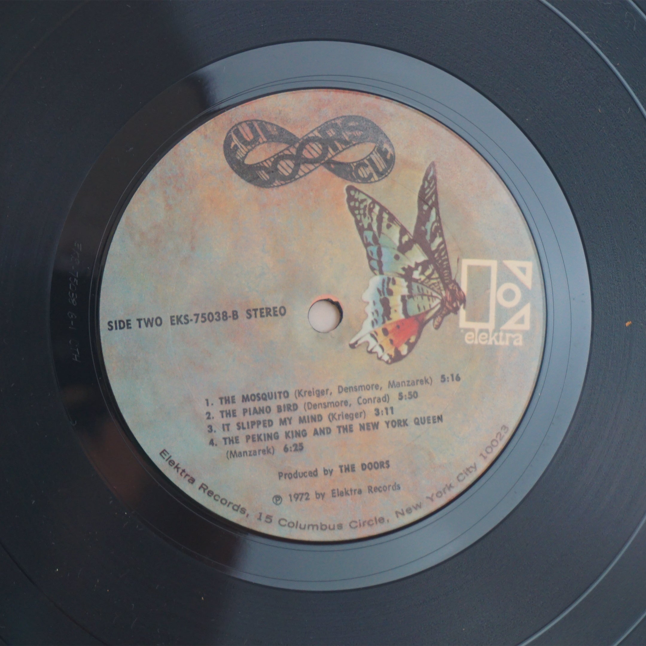 1972 Vintage E Elektra Records THE DOORS "Full Circle" Vinyl LP Record. EKS-75038