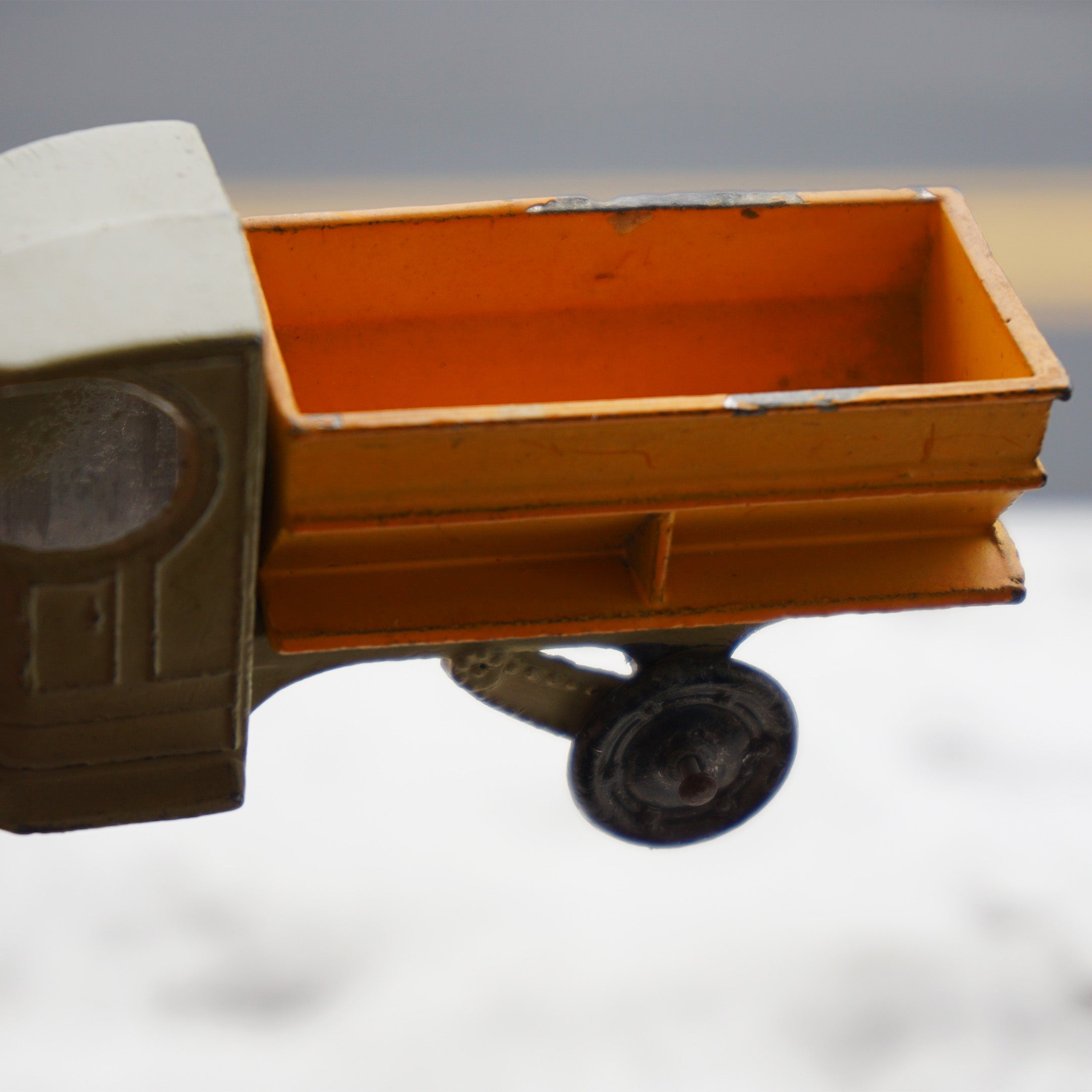 1925 Vintage Diecast TOOTSIETOY Orange and Gold Mack Coal Toy Truck