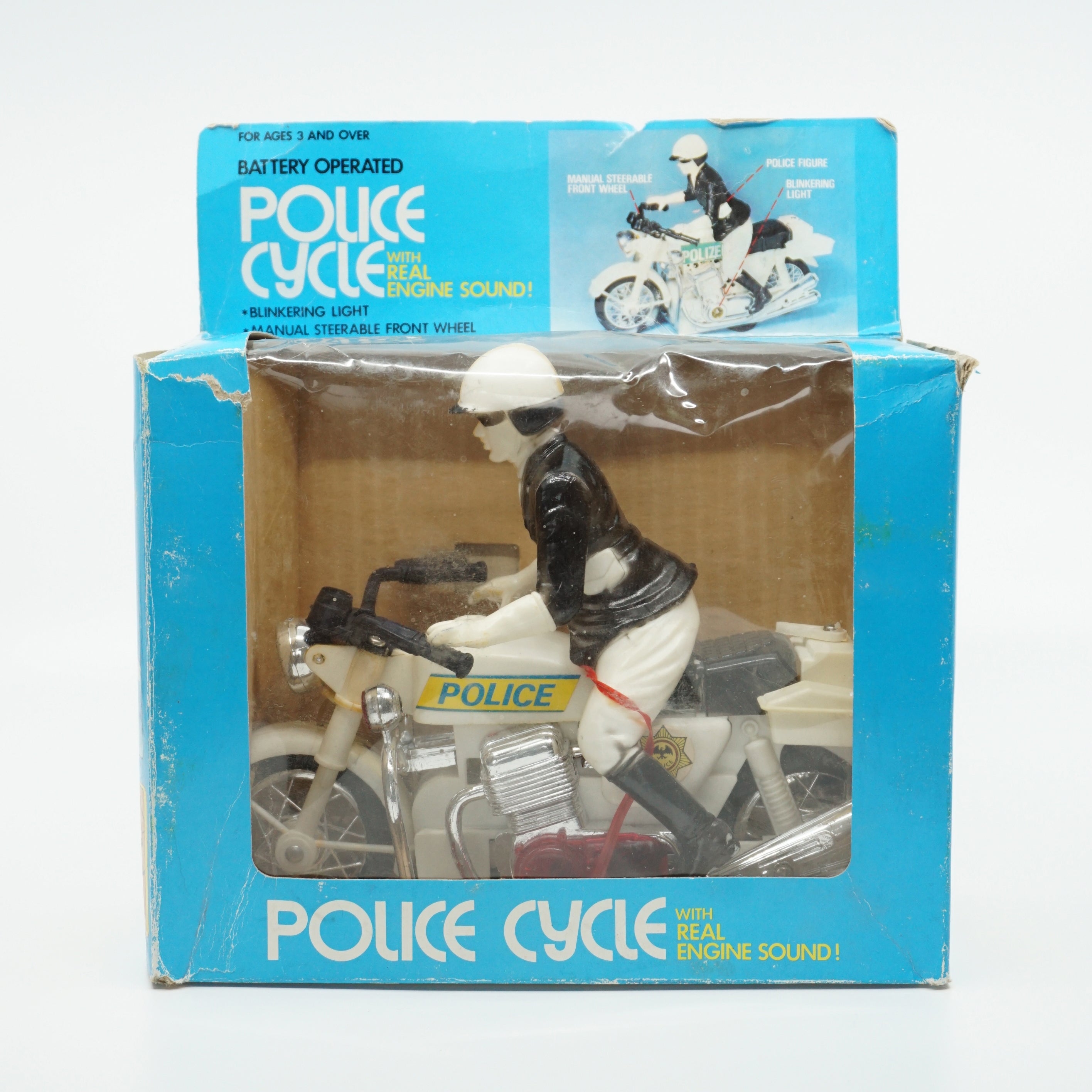Vintage 1990s Battery Operated Police Cycle