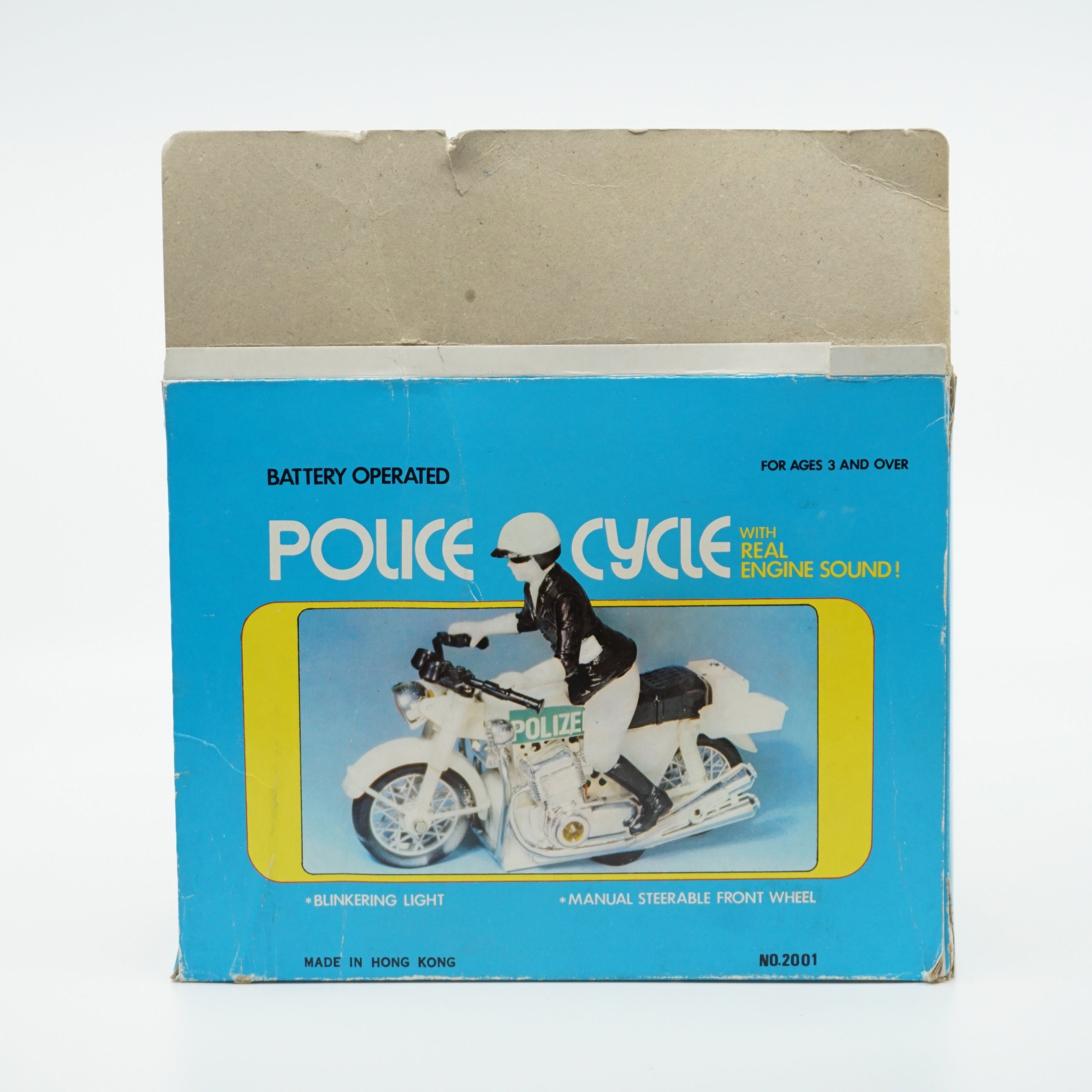 Vintage 1990s Battery Operated Police Cycle
