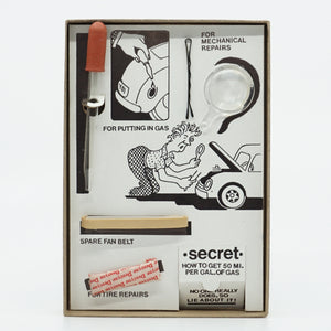 Rare "Service Kit for the Small Car Owner" Joke Gift. Dodge Omni on the Box.