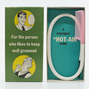 Vintage "A Portable Hot-Air Comb"  Well-Groomed Person Funny Joke Gag Gift