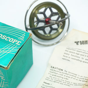 Vintage Gyroscope Spinning Balancing Toy. Original Box and Instructions.
