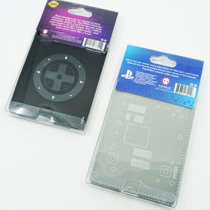 Set of 2 Official Sega Genesis Controller & Sony PlayStation Console Wallets. NIB Retro-Style Lot.