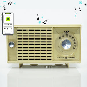 Mid-Century General Electric AM Solid State Radio. Made in USA.