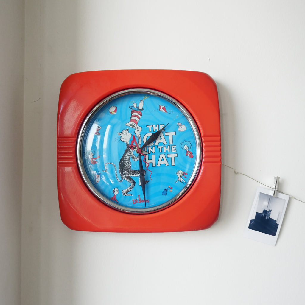 Dr. Seuss "The Cat In The Hat" Metal Wall Clock