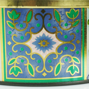 Rare Vintage Tin Lithograph Storage Container 6.5" Diameter. Made in England.