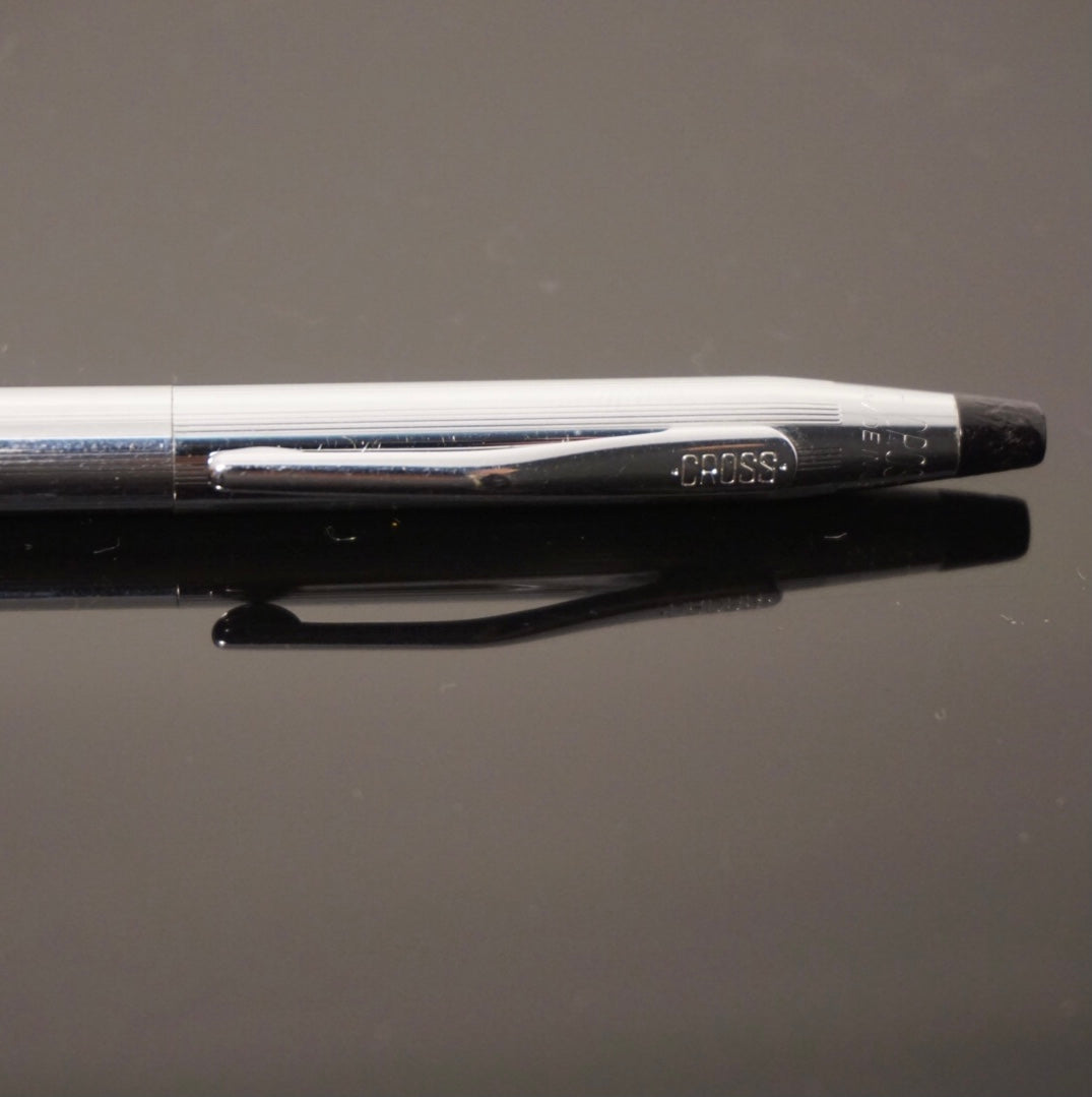Vintage CROSS Classic Century Lustrous Chrome Pencil with original Grey Cover