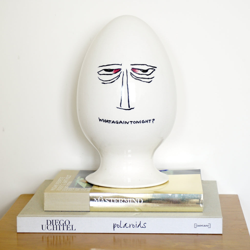 Mid-Century Original c. 1958 Playboy MCM LAGARDO TACKETT Porcelain ‘Egghead’ Condom Holder