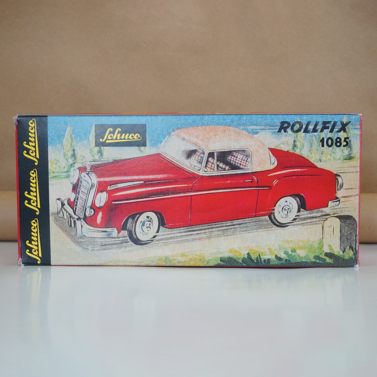 SCHUCO Rollfix #1085 Mercedes-Benz 220S: Blue Coupe