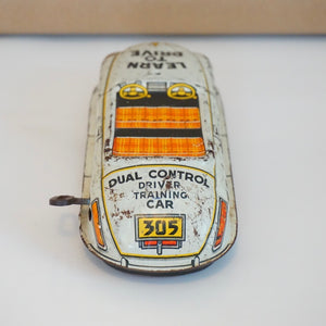 1950s Vintage MARX Tin Litho Driver Training Windup Car. "Learn to Drive".