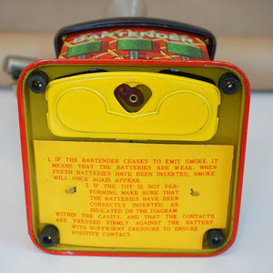 Mid-Century 1960s ROSKO Charley Weaver Bartender Toy. Made in Japan.