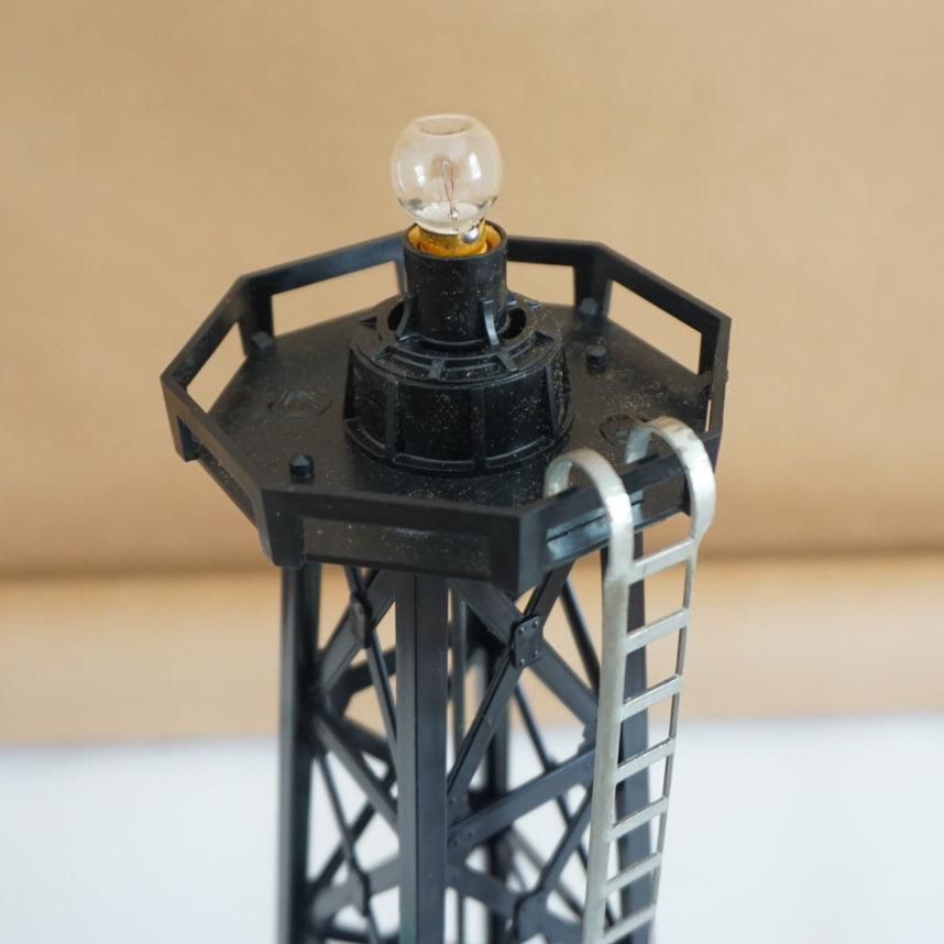 Mid-Century MARX TOYS Revolving Beacon Tower No. 0446 with Box. Made in New York, USA.