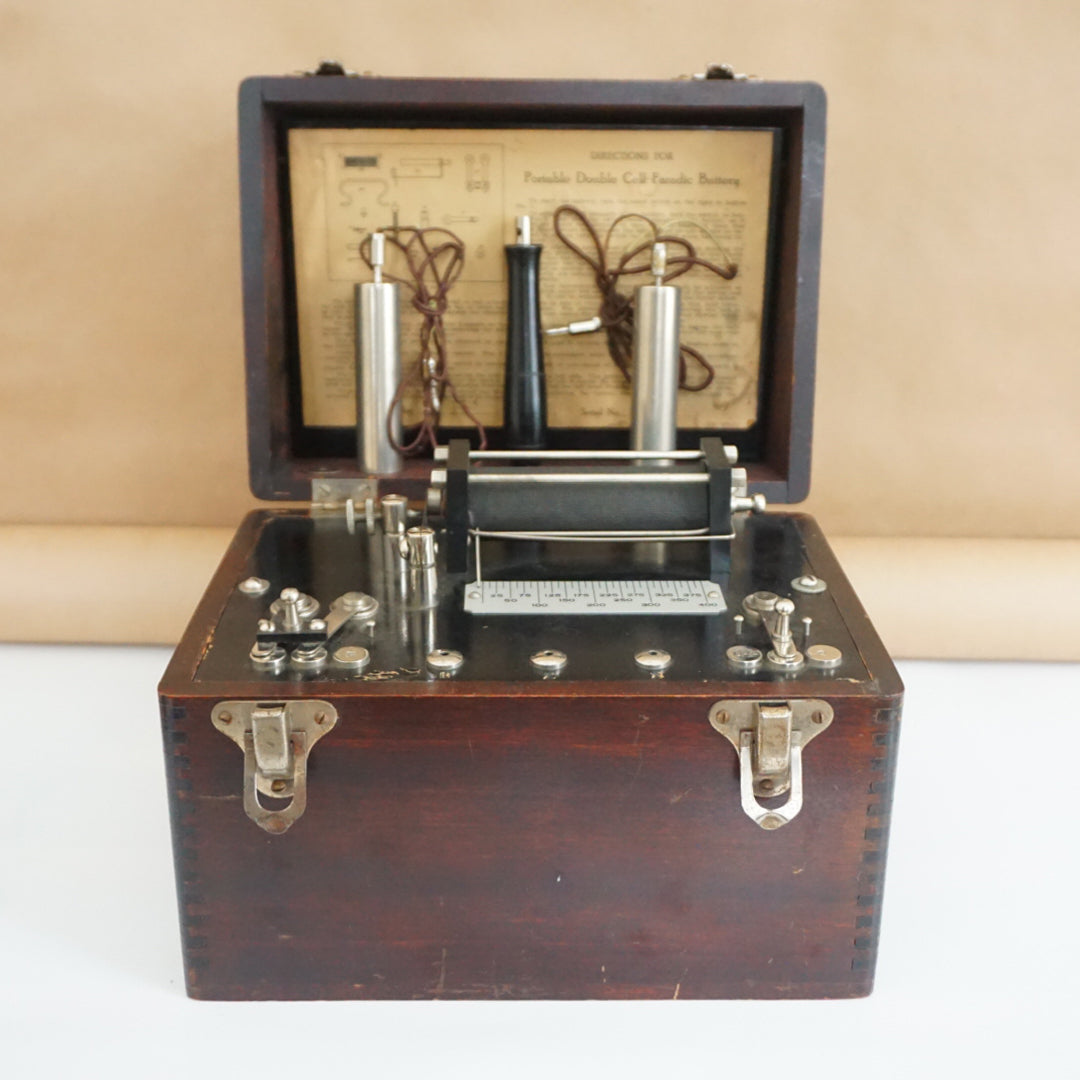 Antique Portable Double Cell Faradic Battery in Case. Shock Quack Medi ...