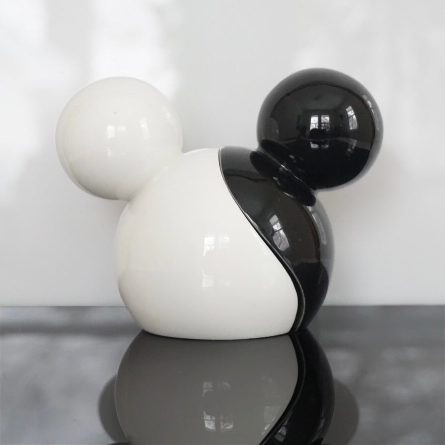 DISNEY Mickey Mouse Ears, Black and White, Ceramic Salt & Pepper Shakers