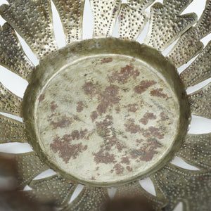 Signed Josnel Bruno Handmade, Hammered, Chiseled and Incised Coral Reef Bowl. Made in Haiti.