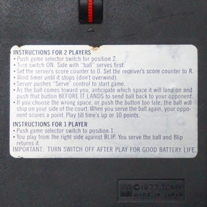 1977 TOMY Blip Digital Game. Electronic Ping Pong. Made in Japan.